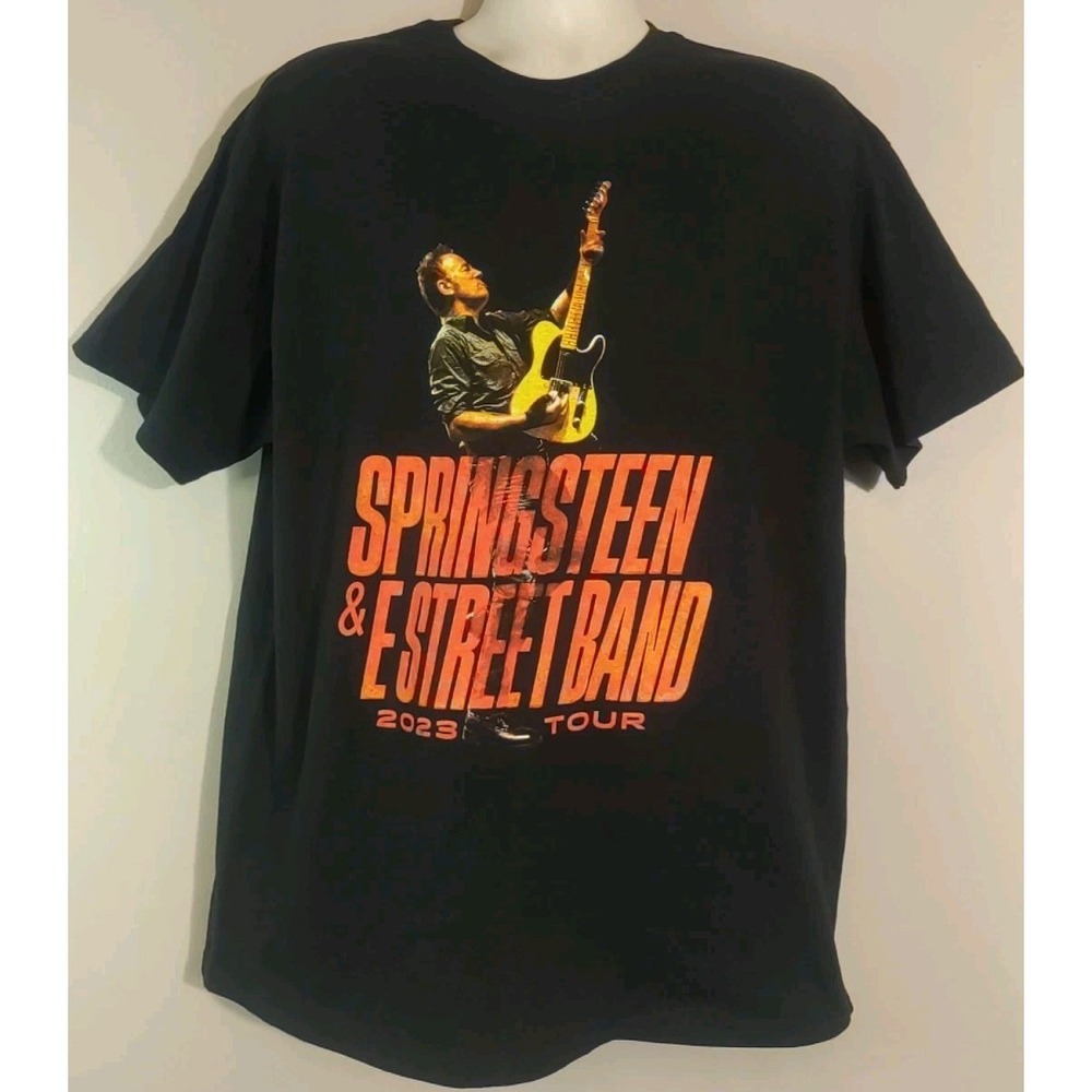 Delta bruce springsteen E Street Band 2023 Tour Tshirt Men Black Size XL*Sm Hole